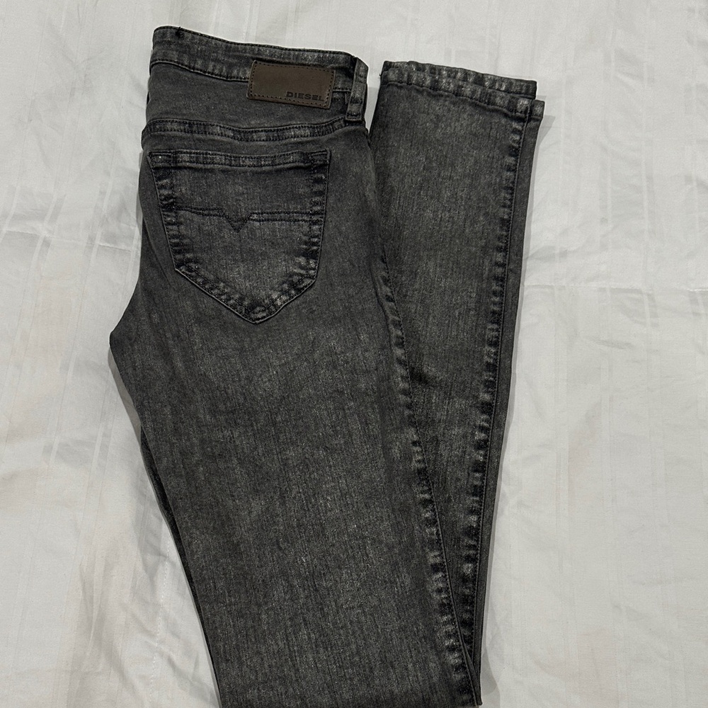 Diesel Dark Grey Skinny Jeans
